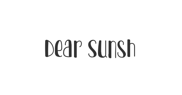Dear Sunshine font thumbnail